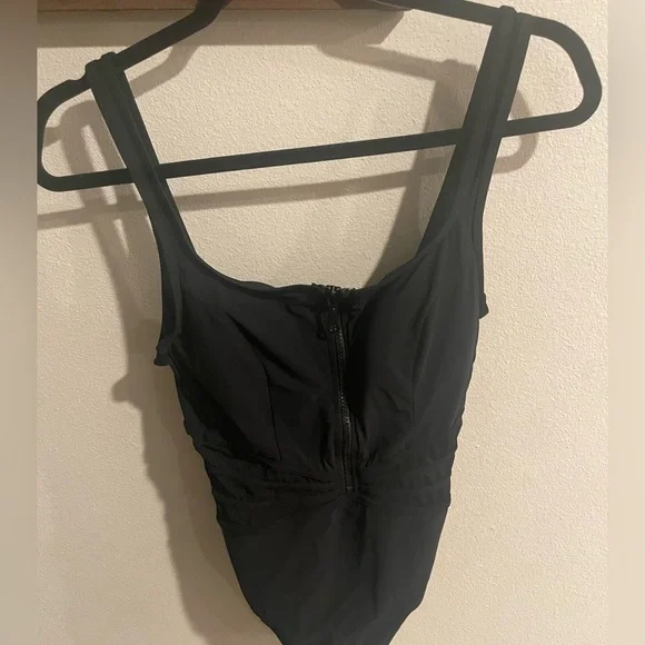 Turkiz Black One Piece Bikini Size 8 - Picture 1 of 5